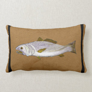 Specklatsche Trout Lumbar werfen Kissen