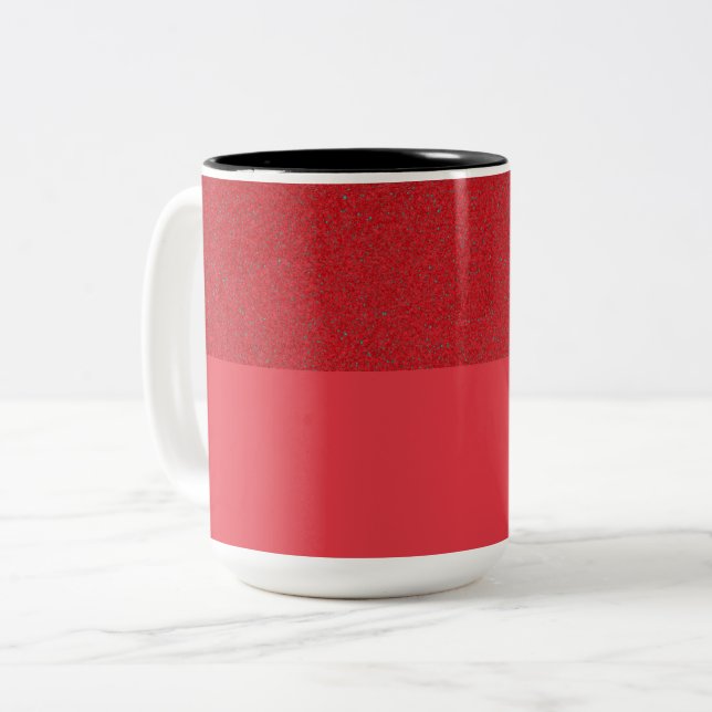 Speckle-Top Tomato Red Coffee Tasse - Anpassbar (Vorderseite Links)