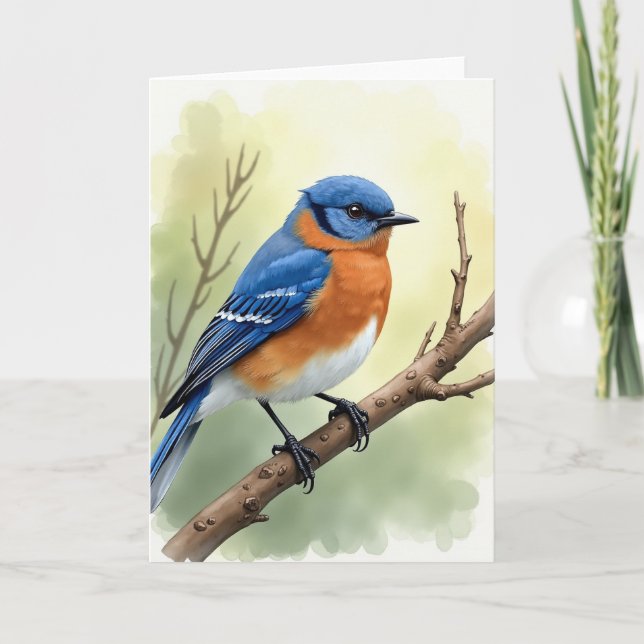 Speckled Bird Scene Card Karte (Vorderseite)