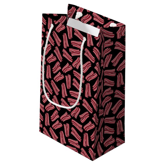 Speckstreifen-Muster Kleine Geschenktüte (Rückseite Schrägansicht)