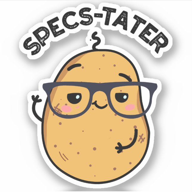 Specs tater Funny Picknick Aufkleber (Vorderseite)