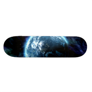Spectacular Space Starry Aurora Nebel Skateboard