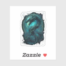 Spectral Coil Cyberpunk Serpent Dark Art Aufkleber