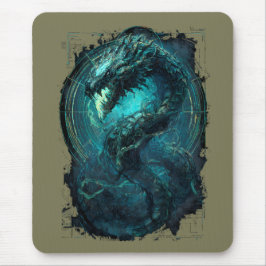 Spectral Coil Cyberpunk Serpent Dark Art Mousepad