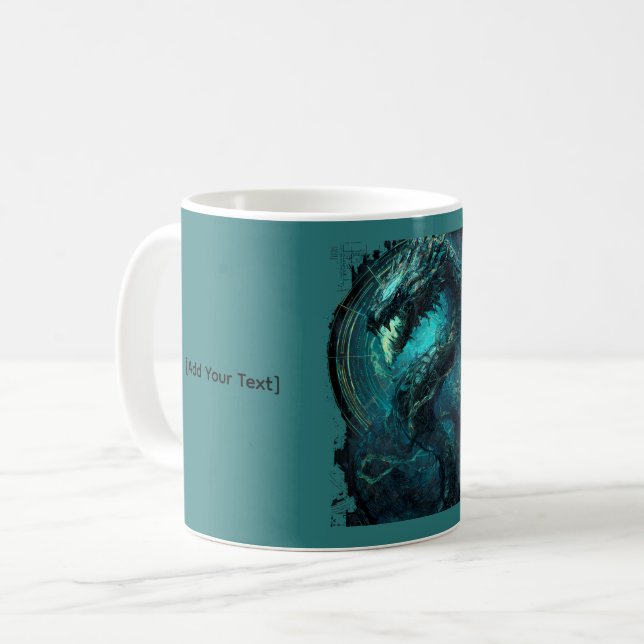 Spectral Coil Cyberpunk Serpent Dark Kaffeetasse (Vorderseite Links)