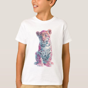 Spectraler Leopard Cub Fine Art Druck T-Shirt