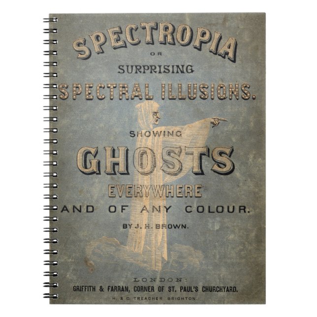 Spectropia - eine Studie der Geister - 1866 Notizblock (Vorderseite)