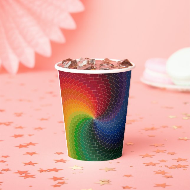 Spectrum wheel made of bricks pappbecher (Insitu)