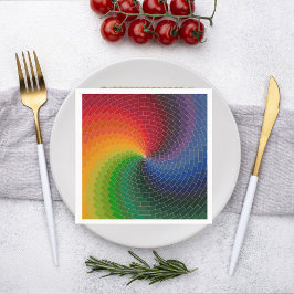 Spectrum wheel made of bricks serviette