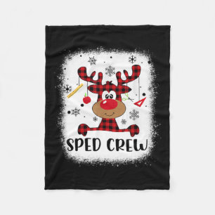 Sped Crew Buffalo Kariert Rentier Weihnachtsmannmü Fleecedecke