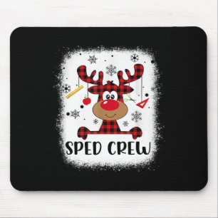 Sped Crew Buffalo Kariert Rentier Weihnachtsmannmü Mousepad