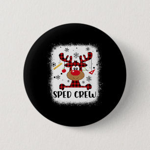 Sped Crew Büffel Kariert Rentier Weihnachtsmann Hu Button