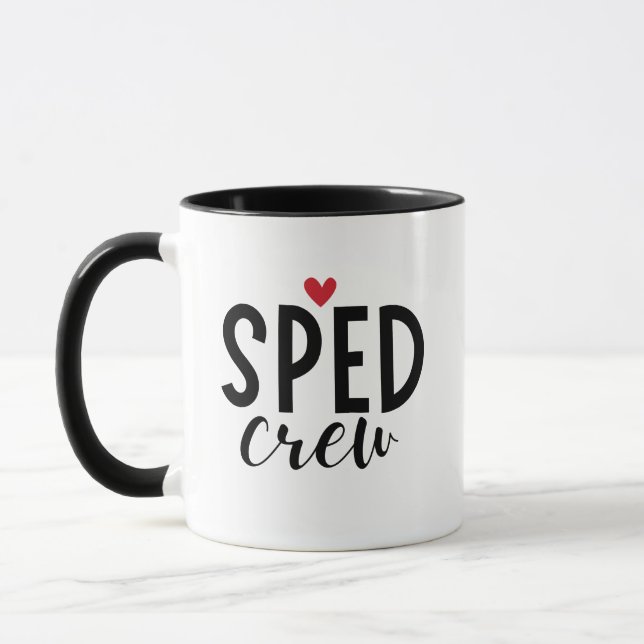 Sped Crew Special Bildung Lehrer zurück Schule Tasse (Links)