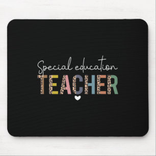 Sped Ed Special Bildung Lehrerin Sped Leopard Boh Mousepad