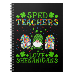 SPED Lehrer Liebe Shenanigans Autism Awareness St. Notizblock