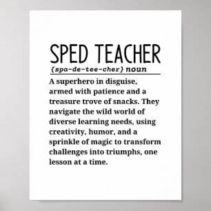 Sped-Lehrer Poster