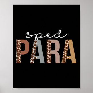 Sped Para Leopard Wertschätzung Spaß für Frauen fü Poster