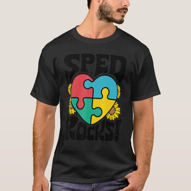 SPED Rocks Special Education Teacher Speducator Wo T-Shirt (Vorderseite)