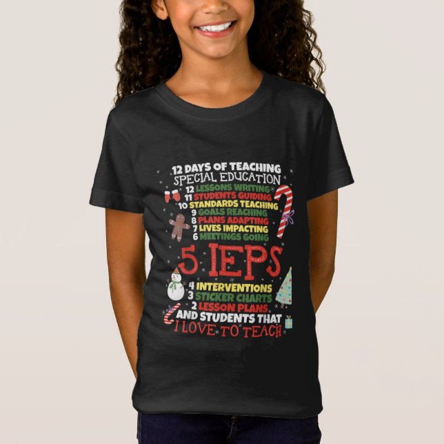 SPED School T-Shirt Funny Special Bildung Lehrer (Vorderseite)