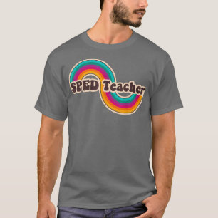 SPED Special Bildung Retro Regenbogen Zurück zu Sc T-Shirt