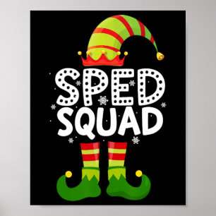 Sped Squad Special Bildung für Santa Family Chri Poster
