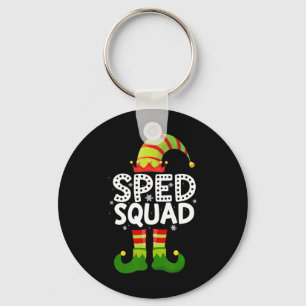 Sped Squad Special Bildung für Santa Family Chri Schlüsselanhänger
