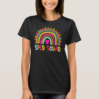 Sped Squad Special Ed Rainbow Teacher zurück nach  T-Shirt