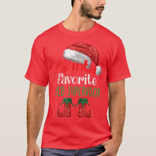 Sped Supervisor Santa Favorite Claus Weihnachtsspa T-Shirt
