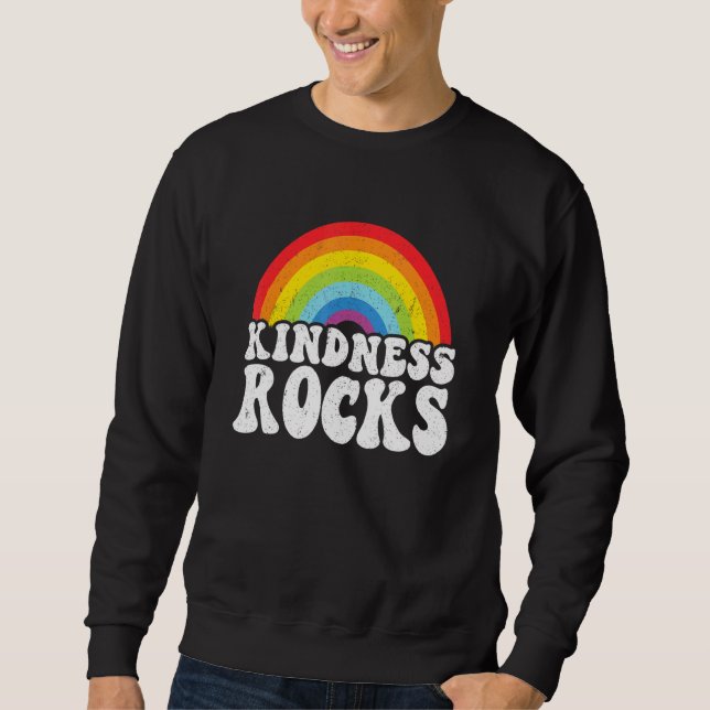 Sped Teacher Anti Bullying Hippie Rainbow Kindness Sweatshirt (Vorderseite)