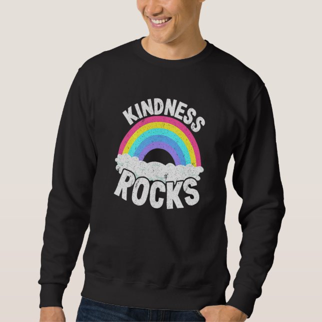 Sped Teacher Anti Bullying Hippie Rainbow Kindness Sweatshirt (Vorderseite)