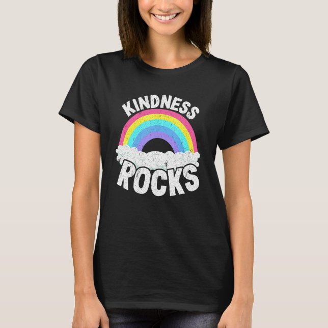 Sped Teacher Anti Bullying Hippie Rainbow Kindness T-Shirt (Vorderseite)