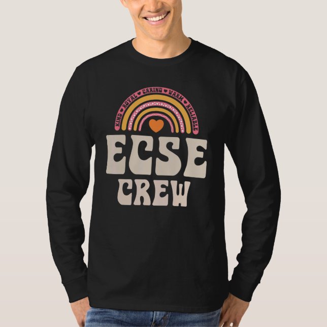 SPED Teacher ECSE Crew Early Childhood Special Edu T-Shirt (Vorderseite)