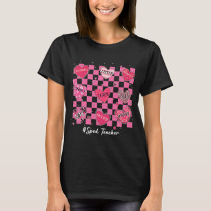 SPED Teacher Hearts Teach Liebe Inspirierte Valent T-Shirt