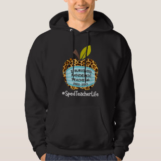 Sped Teacher I Survived Pandemic Teaching 2021 Vir Hoodie