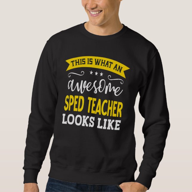 SPED Teacher Job Titel Mitarbeiter Funny Worker SP Sweatshirt (Vorderseite)
