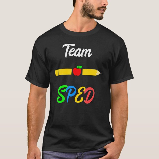 Sped Teacher Team Bewertung Tag Special T-Shirt (Vorderseite)