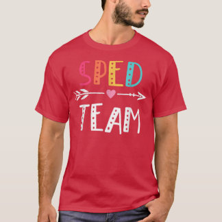 Sped TeamCute Groovy Lehrer zurück zur Schule T-Shirt