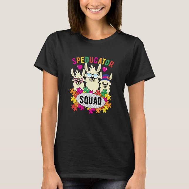 Speducator Squad Autismus Bekleidung T-Shirt (Vorderseite)