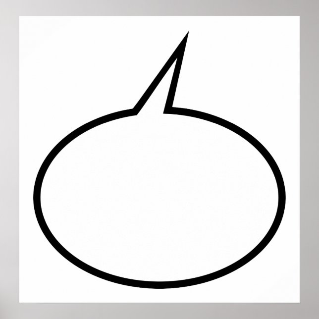 Speech Balloon Poster (Vorne)