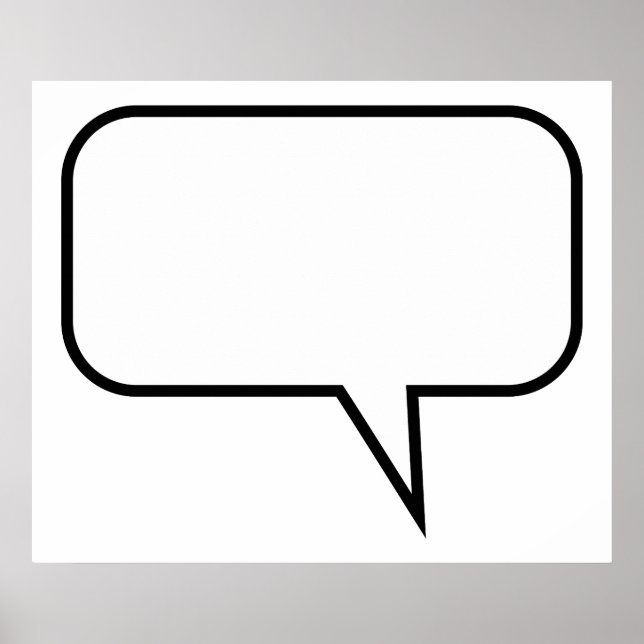 Speech Balloon Poster (Vorne)