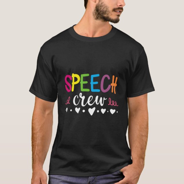 Speech Crew Niedlich Speech Therapy T-Shirt (Vorderseite)