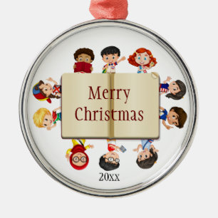 Speech-Language Pathologist, Teacher Child Worker  Ornament Aus Metall