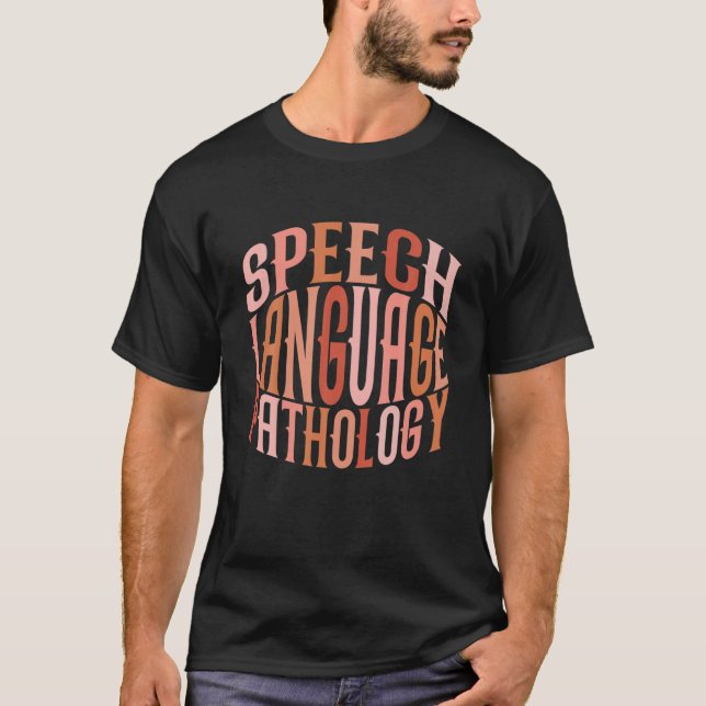 Speech Pathologe SLP Christmas Ugly Paj T-Shirt (Vorderseite)