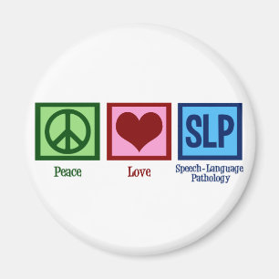 Speech Pathology Peace Liebe SLP Magnet