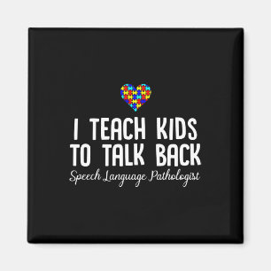 Speech Pathology Therapy Talk Autismus Awareness M Magnet