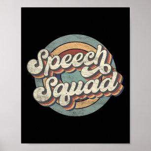 Speech Squad Speech Therapy Crew Hallo Byck to Sch Poster