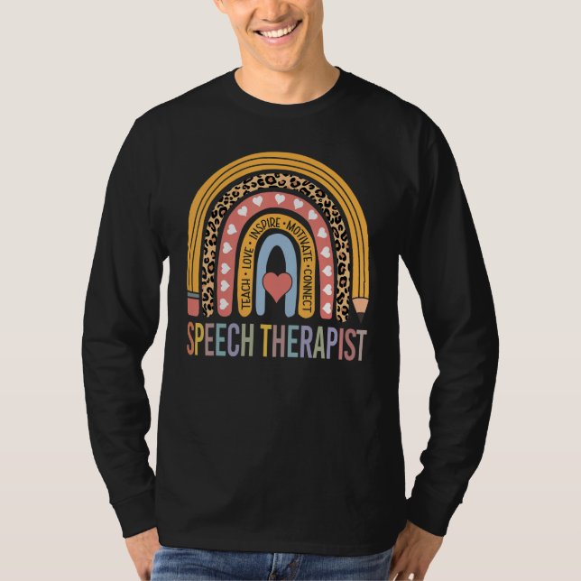 Speech Therapist 100th Day Of School Speech Therap T-Shirt (Vorderseite)