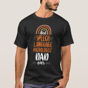 Speech Therapist Assistant SLP Vater Rainbow T-Shirt
