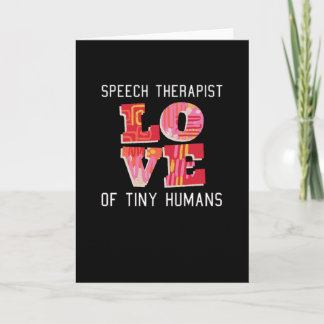 Speech Therapist ein Geschenk Karte