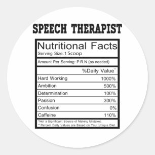 Speech Therapist Runder Aufkleber
